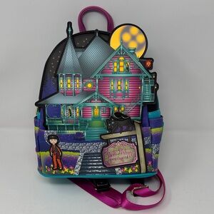 Loungefly Pink and Blue Backpack